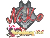 Sticker | NiKo (Glitter) | Shanghai 2024 image