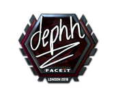 Sticker | dephh (Foil) | London 2018 image