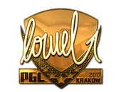 Sticker | loWel (Gold) | Krakow 2017 image