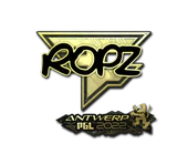 Sticker | ropz (Gold) | Antwerp 2022 image