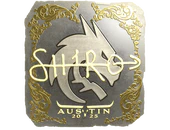 Sticker | sh1ro (Gold) | Austin 2025 image