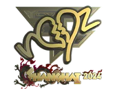 Sticker | ropz (Gold) | Shanghai 2024 image