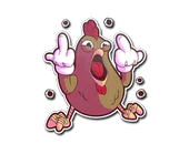 Sticker | Get Clucked image