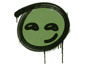 Sealed Graffiti | Smirk (Battle Green) image