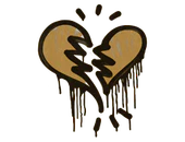 Sealed Graffiti | Broken Heart (Desert Amber) image