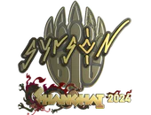 Sticker | syrsoN (Gold) | Shanghai 2024 image