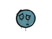 Sealed Graffiti | Worry (Wire Blue) image