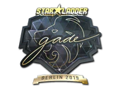 Sticker | gade (Gold) | Berlin 2019 image