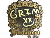 Sticker | Grim (Gold) | Budapest 2025 image