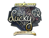 Sticker | Lucky (Gold) | Berlin 2019 image