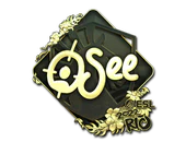 Sticker | oSee (Gold) | Rio 2022 image