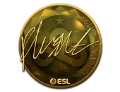 Sticker | flusha (Gold) | Katowice 2019 image