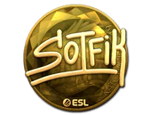 Sticker | S0tF1k (Gold) | Katowice 2019 image