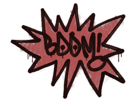 Sealed Graffiti | BOOM (Blood Red) image