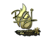 Sticker | roeJ (Gold) | Antwerp 2022 image