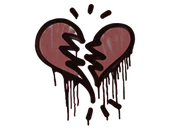 Sealed Graffiti | Broken Heart (Brick Red) image