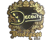 Sticker | decenty (Gold) | Budapest 2025 image