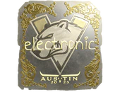 Sticker | electronic (Gold) | Austin 2025 image