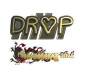 Sticker | drop (Gold) | Shanghai 2024 image