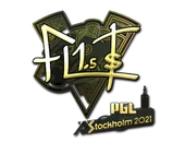 Sticker | FL1T (Gold) | Stockholm 2021 image