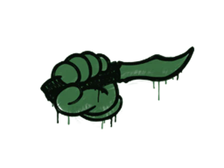 Sealed Graffiti | Backstab (Jungle Green) image