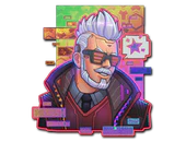 Sticker | Cyber Romanov (Holo) image
