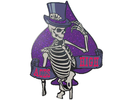 Aces High Pin image