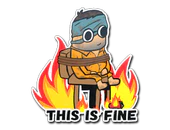 Sticker | This Is Fine (H) image
