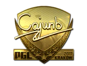 Sticker | cajunb (Gold) | Krakow 2017 image