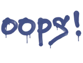 Sealed Graffiti | Oops (SWAT Blue) image
