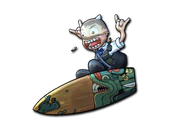 Sticker | Fire Serpent Surf K (Foil) image