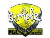 Sticker | s1mple (Foil) | Krakow 2017 image