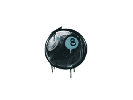 Sealed Graffiti | 8-Ball (Wire Blue) image