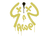 Sealed Graffiti | Recoil AWP (Tracer Yellow) image