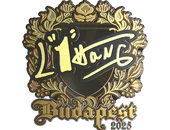 Sticker | L1haNg (Gold) | Budapest 2025 image