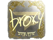Sticker | broky (Gold) | Austin 2025 image