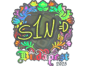 Sticker | s1n (Holo) | Budapest 2025 image