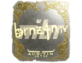 Sticker | brnz4n (Gold) | Austin 2025 image