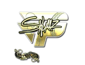 Sticker | skullz (Gold) | Paris 2023 image