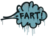 Sealed Graffiti | Fart (Wire Blue) image