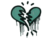 Sealed Graffiti | Broken Heart (Frog Green) image