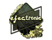 Sticker | electronic (Gold) | Rio 2022 image