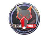 Sticker | MTS GameGod Wolf (Holo) | Cologne 2014 image
