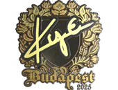 Sticker | kye (Gold) | Budapest 2025 image