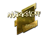 Sticker | markeloff (Gold) | Boston 2018 image