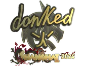 Sticker | donk (Gold) | Shanghai 2024 image