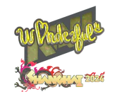 Sticker | w0nderful (Glitter) | Shanghai 2024 image