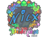 Sticker | nicx (Holo) | Budapest 2025 image