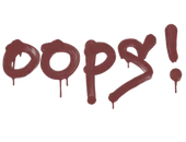 Sealed Graffiti | Oops (Brick Red) image