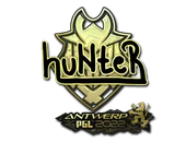 Sticker | huNter (Gold) | Antwerp 2022 image